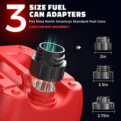 Cordless Fuel Transfer Pump Compatible | with DeWalt 20V & Milwaukee 18V Batteries